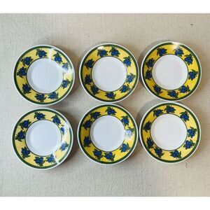 Czechoslovakia Dessert Plates Blueberry‎